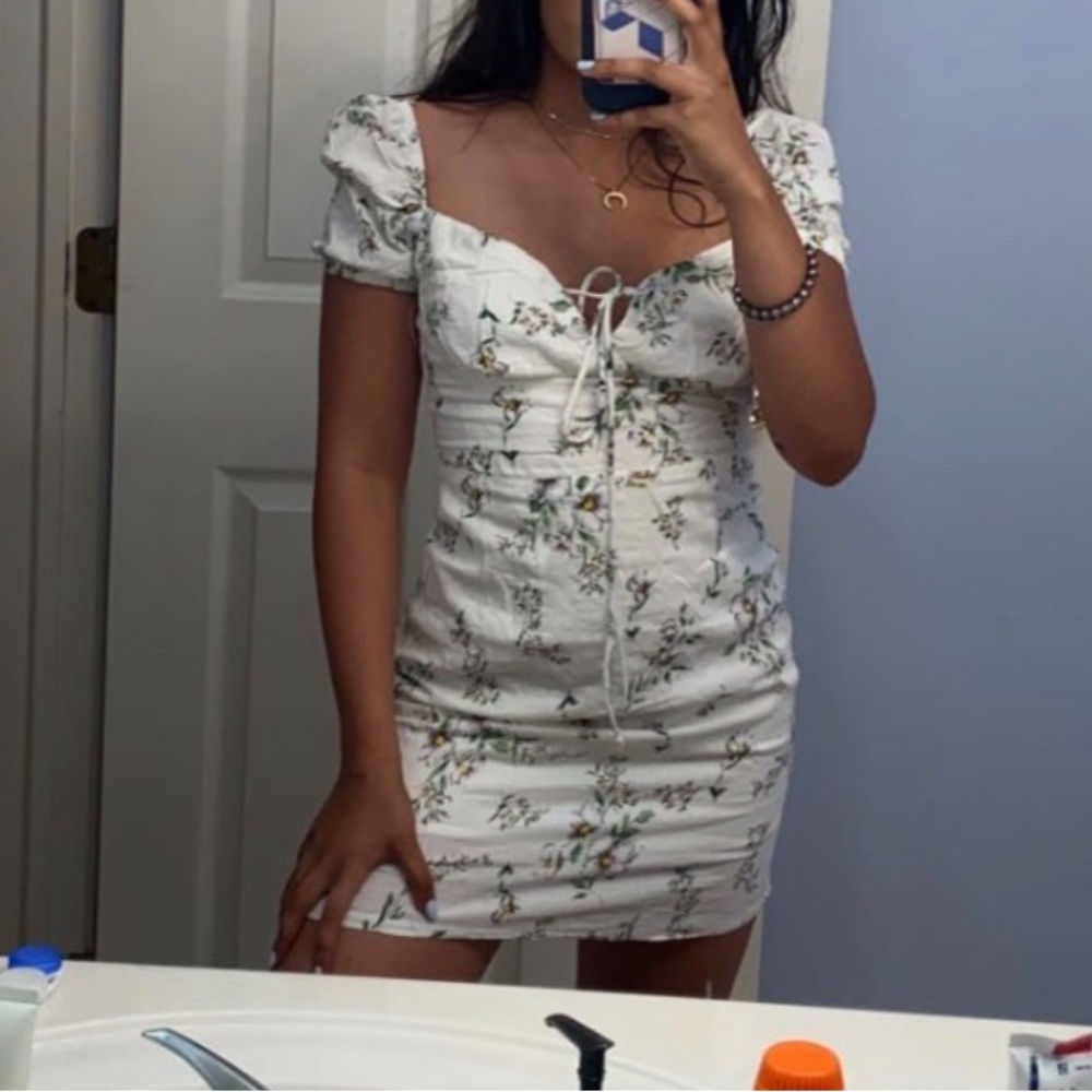 Princess Polly Floral Puff Sleeve Dress
